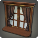 „Fenster mit Vorhängen“-Imitation