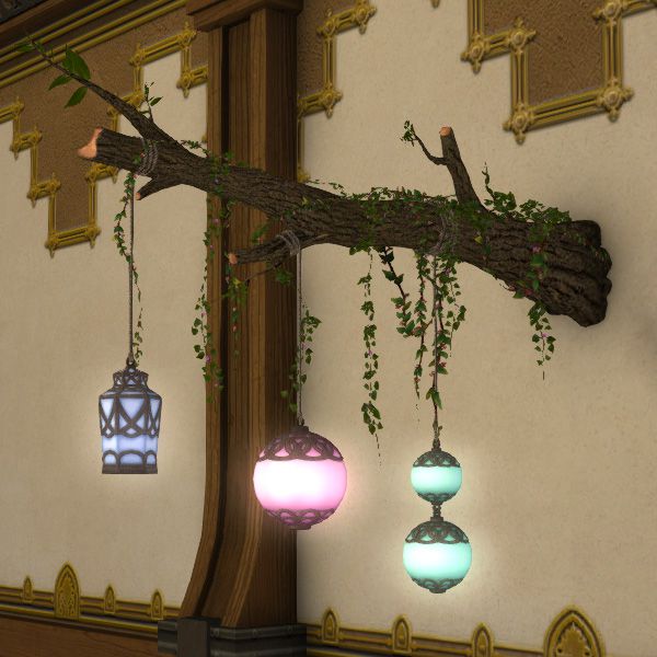 Efeu-Wandkettenlampe