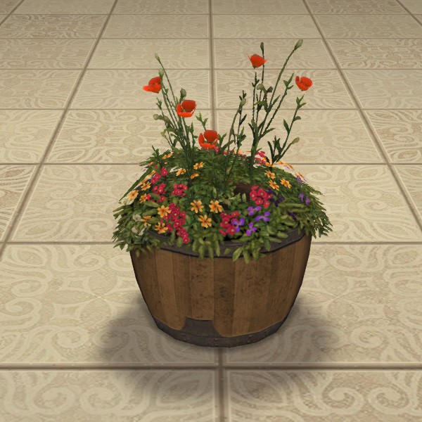 Eichen-Blumenkübel