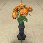 Orange Hortensien