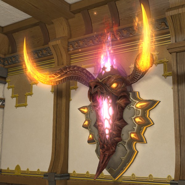 Lodernde Inferno-Wandlampe