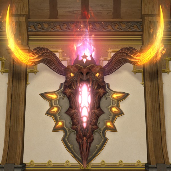 Lodernde Inferno-Wandlampe
