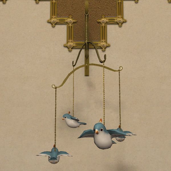 Blaues Vogel-Mobile