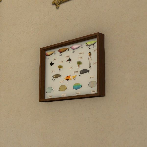 Köder-Schaukasten für die Wand