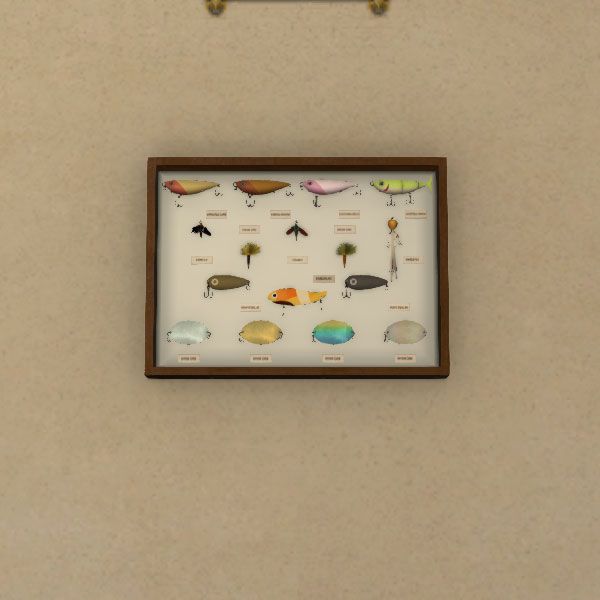 Köder-Schaukasten für die Wand