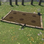 Eckiges Gartenbeet