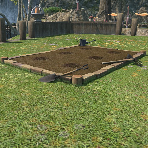 Eckiges Gartenbeet