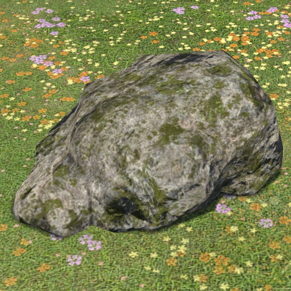 Moosiger Konglomeratbrocken