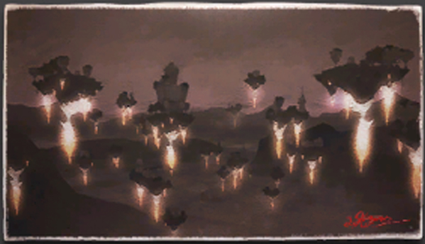 風景画:ニーム浮遊遺跡