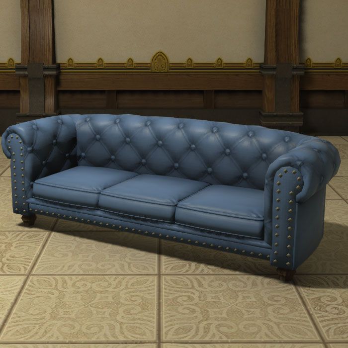 Königliches Ledersofa