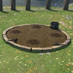 Rundes Gartenbeet