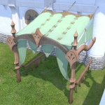 Wald-Baldachinvordach